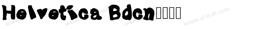 Helvetica Bdcn字体转换